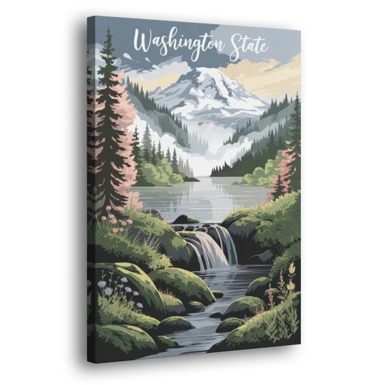 Washington State Nature Scenes - Canvas Wall Art - Side