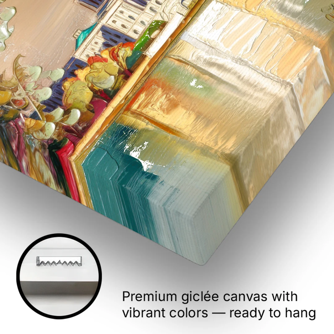 Washington Sunny Cityscapes - Canvas Wall Art - Gallery Wrap Corner