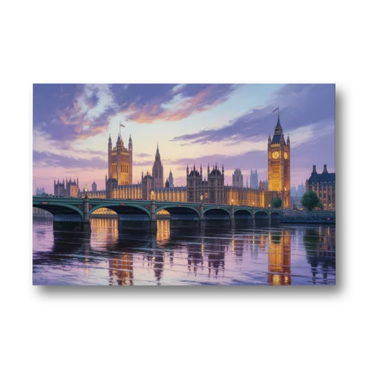 Westminster Glow - Canvas Wall Art - Front