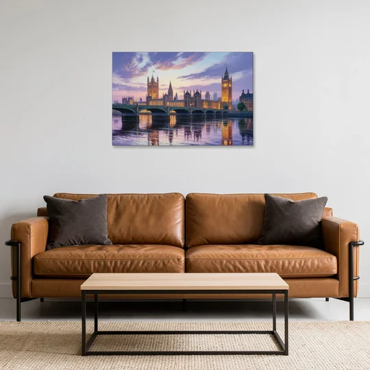 Westminster Glow - Canvas Wall Art - Sofa - 36x24