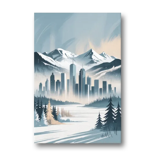 Whistler Winter Wonderland - Canvas Wall Art - Front