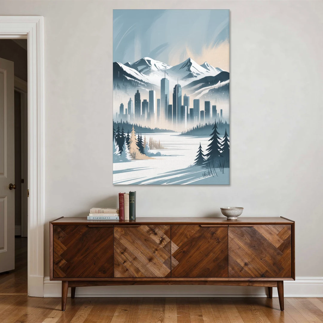 Whistler Winter Wonderland - Canvas Wall Art - Coffee Table - 40x60