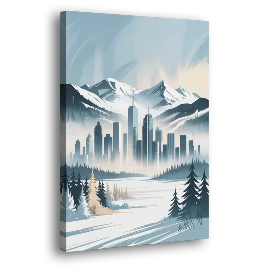 Whistler Winter Wonderland - Canvas Wall Art - Side
