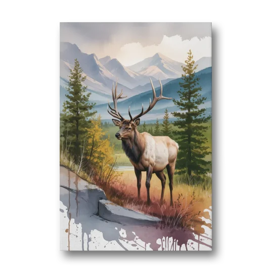 Wildlife of Jasper - Canvas Wall Art - Front
