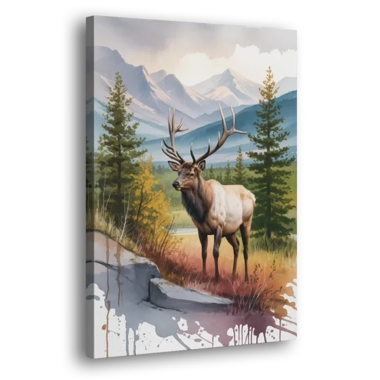 Wildlife of Jasper - Canvas Wall Art - Side