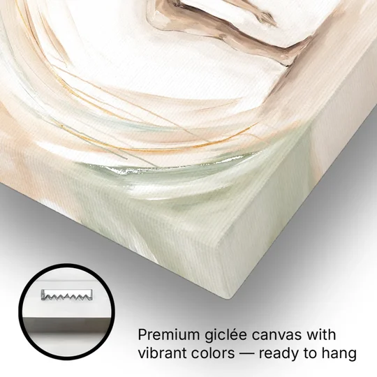 Yoga Painting of Forward Fold and Backbend - Canvas Wall Art - Gallery Wrap Corner